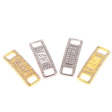 2pcs/pair AF1 Diamond Shoe Charms Fashion Laces Buckle Metal Shoelaces Decor