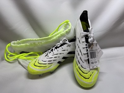 Adidas Predator Elite FG Soccer Cleats White Yellow Black , size 10
