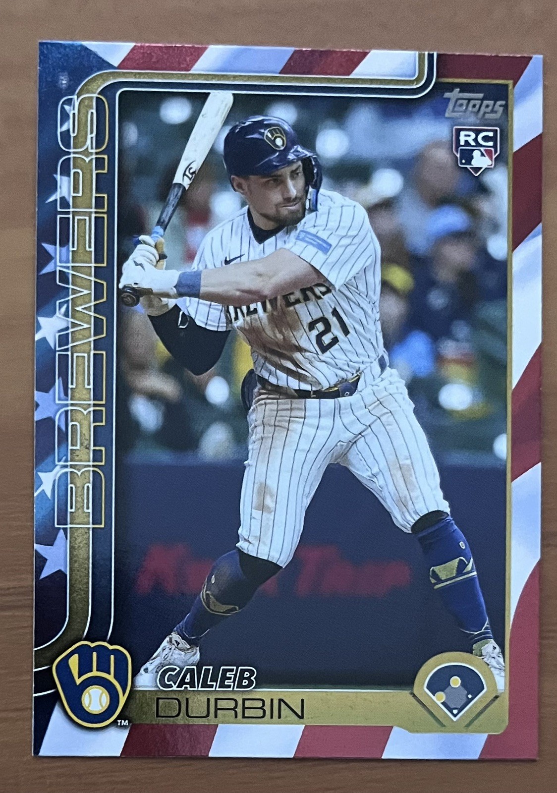 2025 Topps Update - Caleb Durbin RC US170 - Independence Day Parallel #’d 64/76