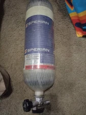 LUXFER 45 Minute 4500 Psi SCBA Pak  Tank CGA 347 Valve PAINTBALL AIR 2008