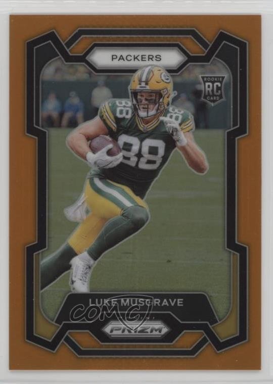 2023 Panini Prizm Rookies Orange Prizm 43/249 Luke Musgrave #337 Rookie RC 1m1f