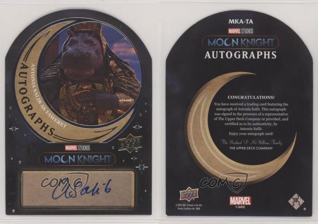 2023 Upper Deck Moon Knight Antonia Salib as Taweret #MKA-TA Auto 1q9k ...