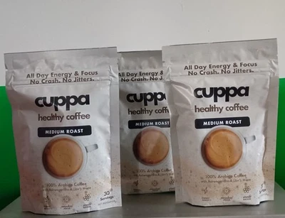 CUPPA HEALTHY COFFEE Cuppa Mushroom Coffee (3 Bags) of 30 Servings **FREE SHIPPING**