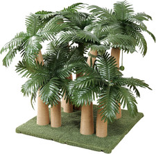 Interactive Palm Tree Cat Scratching Post with 21 Balls Sisal Rope