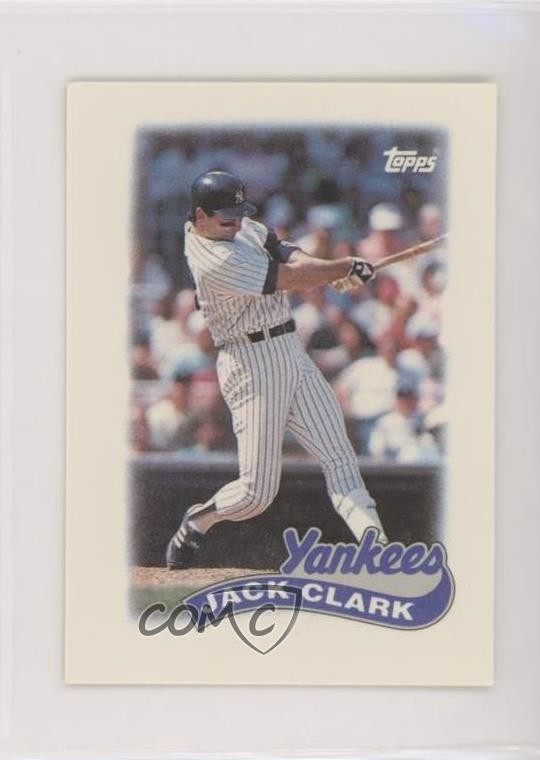 1989 Topps League Leaders Minis Jack Clark #65 0au4