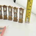 Vintage Dollhouse Miniature Lot Bears Piano Grandfather Clocks Fireplace 1:12 — photo 5