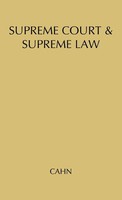 Unknown | Supreme Court And Supreme Law | Buch | Englisch | Gebunden | Praeger