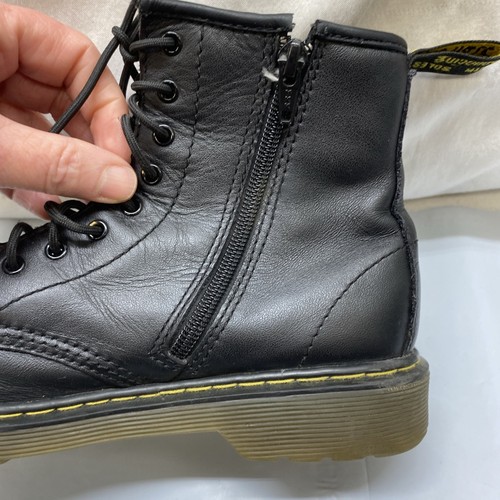 Dr Martens Delaney Air Wair Black Boots Zip and Lace UK 3 - Picture 12 of 24