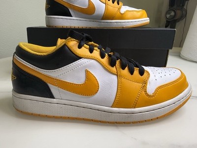 Nike Air Jordan 1 Low Taxi Yellow Shoes Size 9.5 Basketball