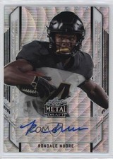 2021 Leaf Metal Draft Portrait Silver Wave 29/75 Rondale Moore #PA-RM1 Auto v9t