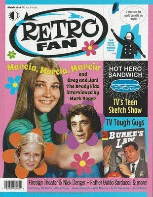Retro Fan Magazine 43 March 2026 Brady Bunch Kids Mary Tyler Moore Burke's Law