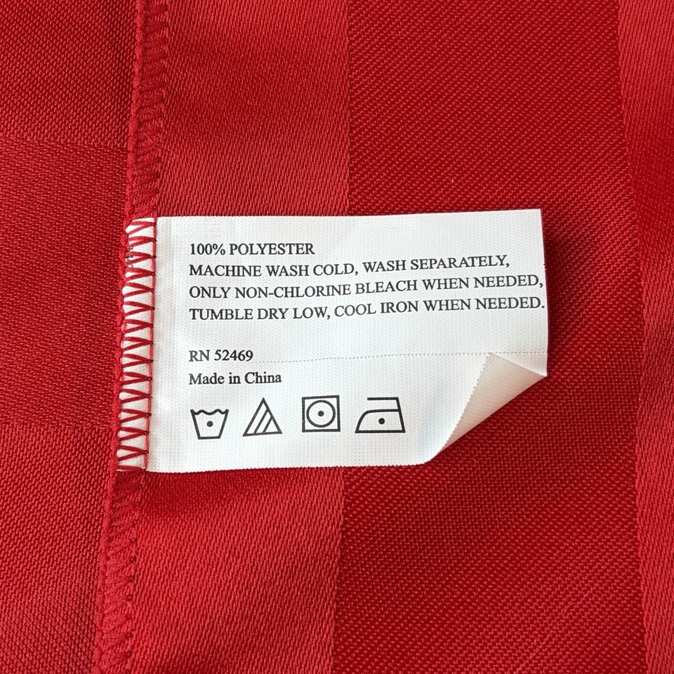 Servilletas rojas de Navidad con anillos verdes cena fiesta 16x17 ropa de cama crujiente vacaciones Foto 4 de 4