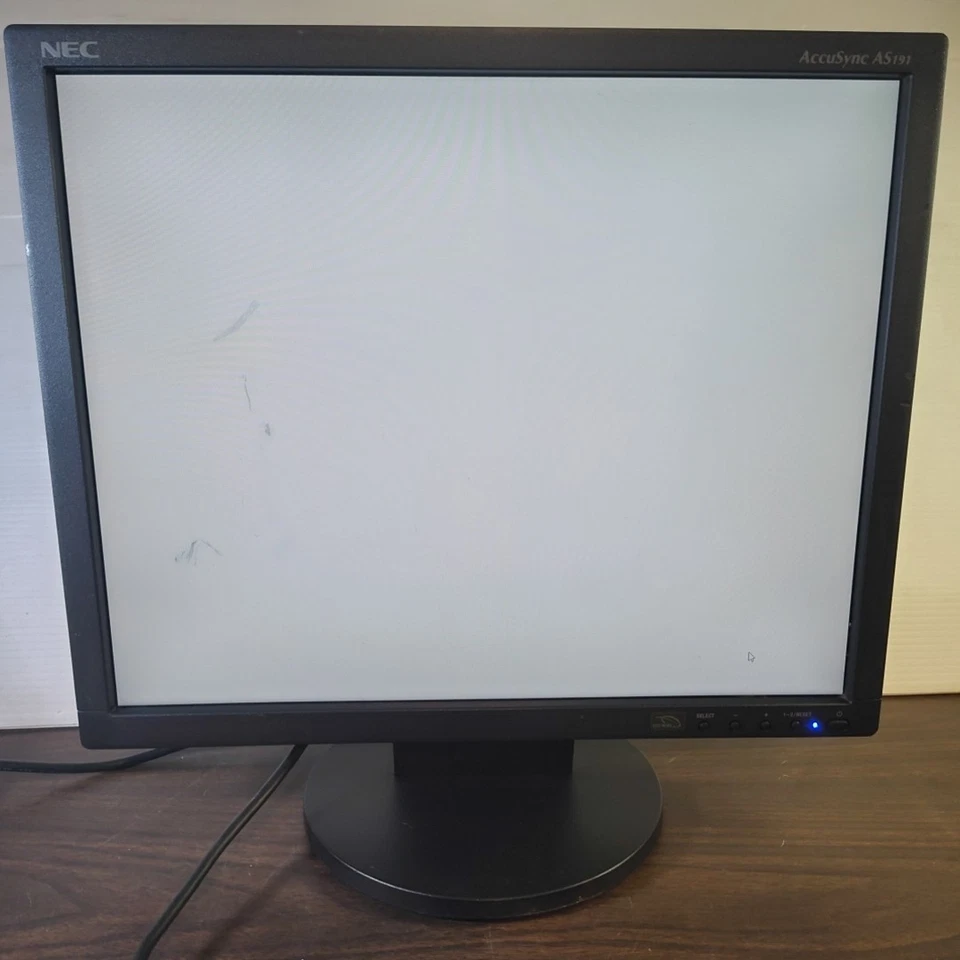 NEC AccuSync AS191 19” 5:4 LCD SXGA Monitor for Retro Gaming 1280 x 1024 Scuffed - Image 3 of 4