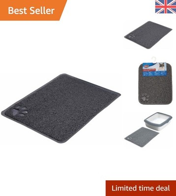 Anthrazit Katzentoilette Matte - robust, 37 x 45 cm, ideal für saubere Häuser