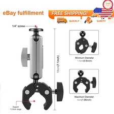 Bike Motorcycle Handlebar Clamp Holder Clip GoPro Insta360 DJI Action Camera