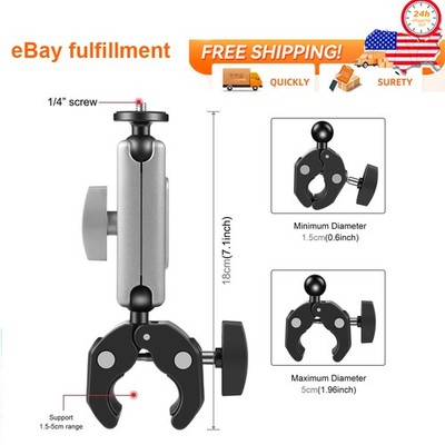 Motorcycle Bike Camera Mount Holder Handlebar Mount Bracket For GoPro Insta360