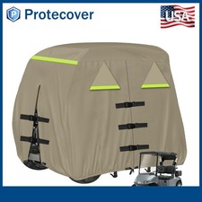 420D Heavy Duty Waterproof Golf Cart Cover Fit for 2 Passengers 95 x 48 x66 inch