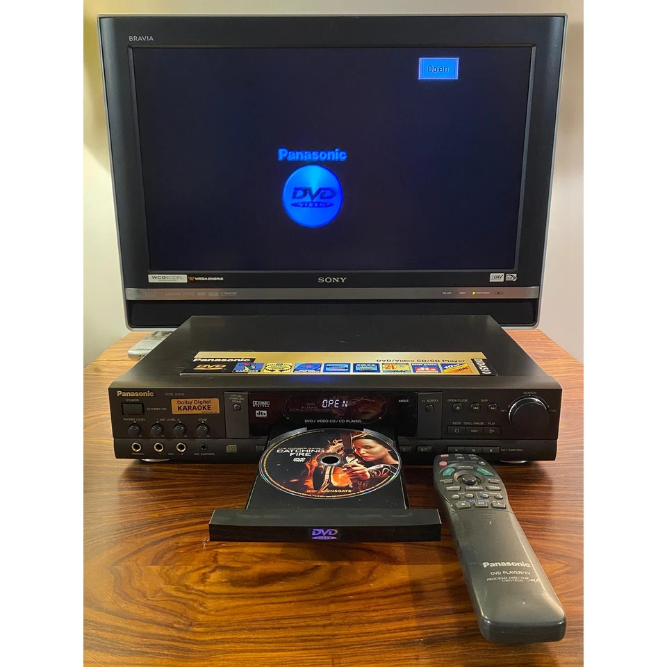 Panasonic DVD-K510 DVD Video CD Player w/ Karaoke Mic Inputs & Remote – Japan - Image 3 of 4