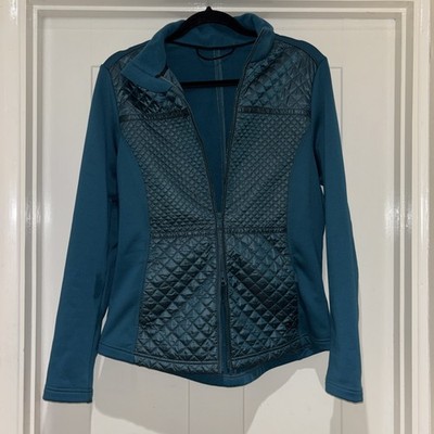 Poivre Blanc   fleece lined Apres Ski / Mountain  jacket size 12 green teal