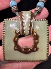 Beautiful Enamel Inlay Pendant/Necklace — photo 3