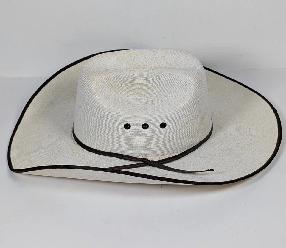 Atwood Hereford Low Crown Western Cowboy Hat Size 7 1/4 Long Oval Mens Chocolate - Image 3 of 4