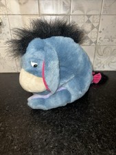 Vintage Disney World Parks Eeyore Plush With Removable Tail Winnie the Pooh 90  s