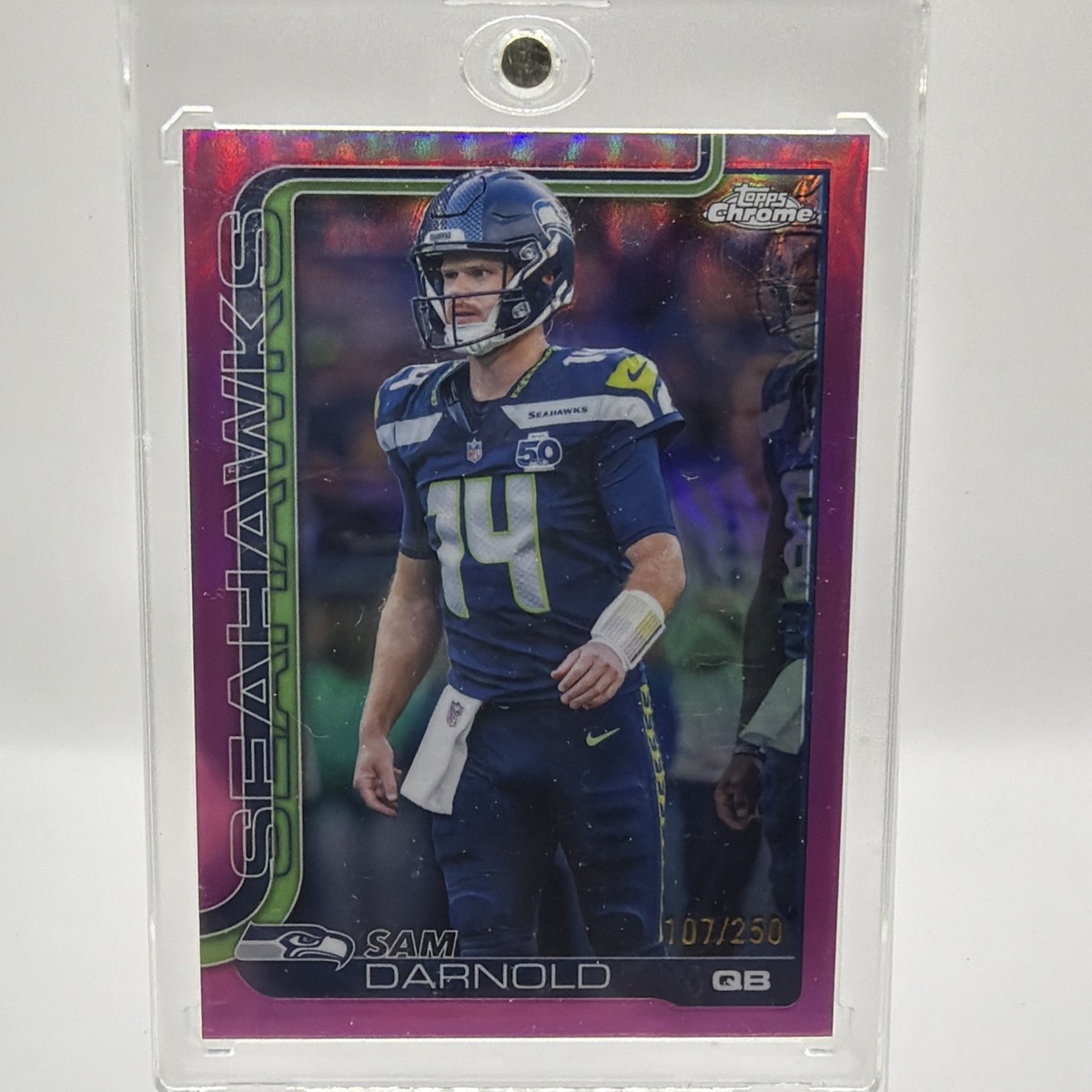 ロウン　ペンカペ　トレカ 2025 Topps Chrome Sam Darnold Pink Refractor /250 Seahawks #275 | eBay