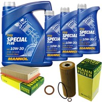 Mann Inspektionspaket 8L Mannol Special Plus 10W-30 FüR Mercedes A124 E 320 C124