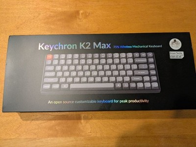 Keychron K2 Max 75% Wireless Mechanical Keyboard Gray JP Layout Used