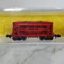 N Scale Atlas 3203 ORE Car 70 Ton w/Load Minnesota Smelting MSCX 125 Train Car