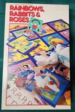 Rainbows Rabbits & Roses Vtg Discovery Toys Phonic Alphabet Puzzle