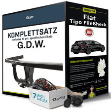 Anhängerkupplung starr für FIAT Tipo Fließheck +E-Satz AHK