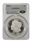 1880-S MORGAN SILVER DOLLAR CACG MS61PL CAC