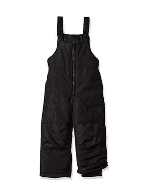 NWT LONDON FOG Big Boys Classic Heavyweight Snow Bib Ski Pant Black Size 8