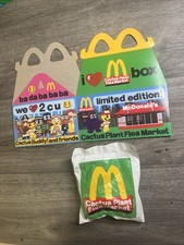 McDonald s Cactus Plant Flea Market Happy Meal Box w/Unopened Toy