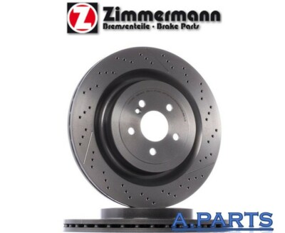 ZIMMERMANN 2X BREMSSCHEIBE Ø360 GELOCHT GESCHLITZT HINTEN MERCEDES C63 W205 SL6