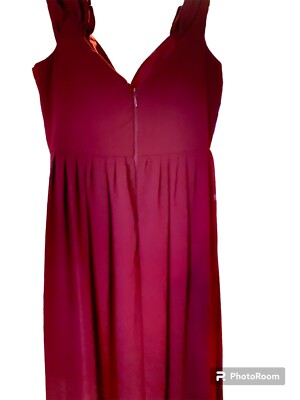 Burgundy Maxi Dress | Womens | Medium | 100% Polyester | Lulus