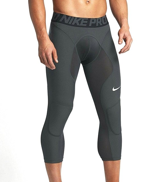 NIKE Hyperstrong Pro Tights Compression Padded Slider Grey Baseball Pants Mens | eBay