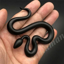 3D Black Metal Snake Car Auto Trunk Rear Side Emblem Badge Decals Sticker