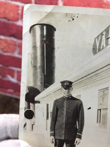 RARE Vintage Set of 2 U.S. NAVY Seaman PHOTOGRAPHS USS YALE Circa 1910's 1920's - Picture 6 of 19