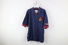 Vintage 90s Mens Large Faded Chief Wahoo Cleveland Indians Baseball Polo Shirt