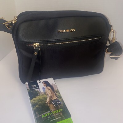 Travelon Anti-Theft Addison Small Crossbody Bag Black