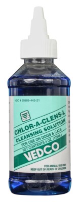 Chlor-a-Clens-L Cleansing Solution for Dogs & Cats (4 oz)