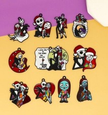 110Pcs new Halloween Charm bracelet necklace Pendants DIY Jewelry Making 32mm