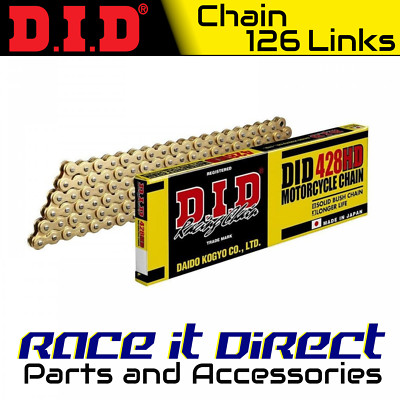 DID Chain for Daelim VS125 Evolution 2000-2003 Gold HD