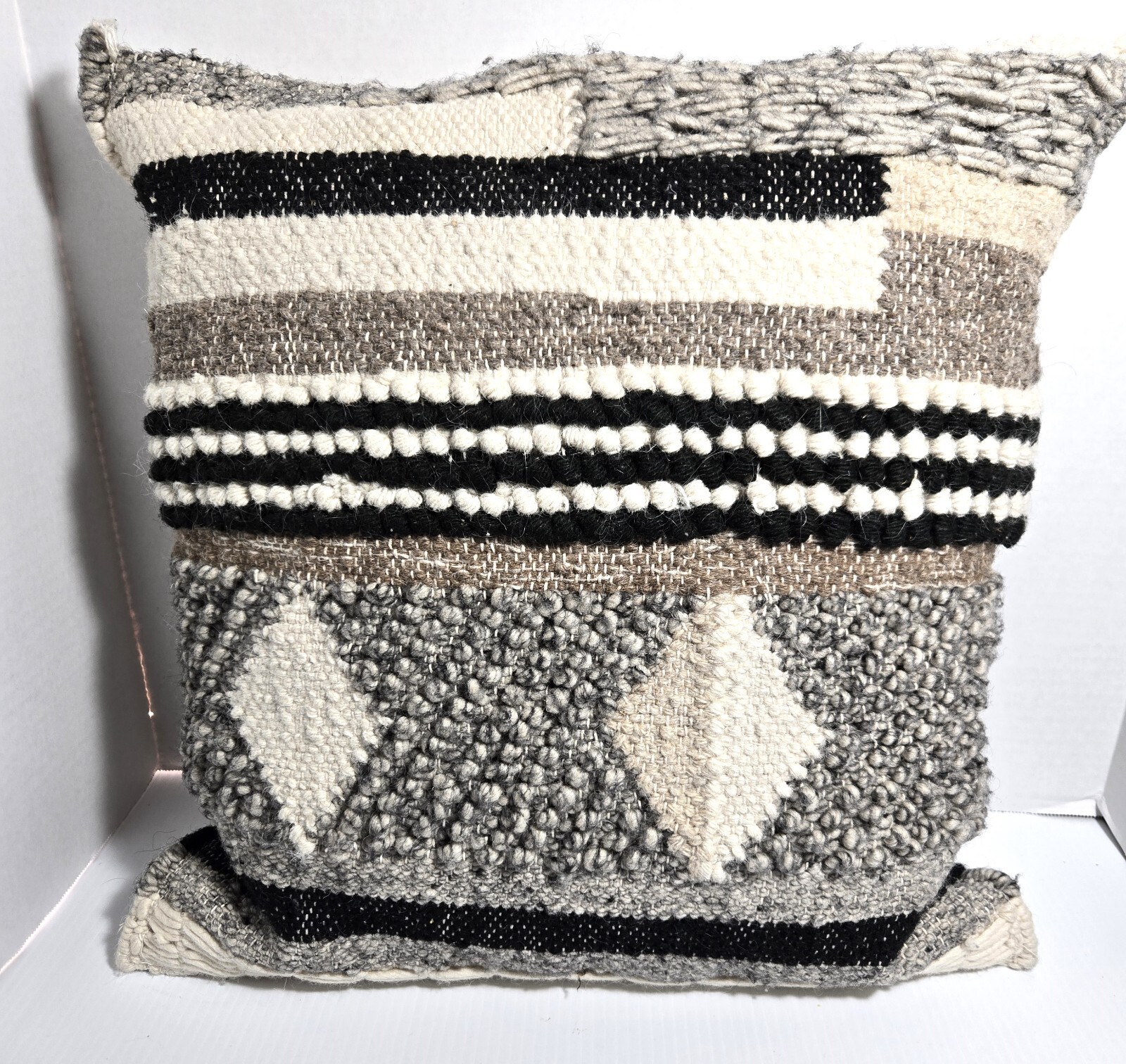 Magnolia Home Shannon 18×18 Decorative Pillow with Textile Accents