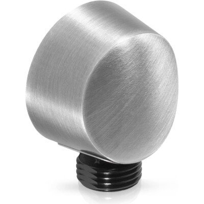A725BN Round Drop Ell Handheld Shower Wall Connector, Brushed Nickel IPS
