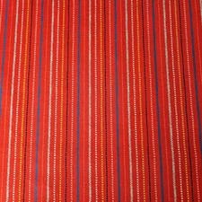 Stitched With Love BTY Loni Harris P&B Textiles Faux Stitches on Red