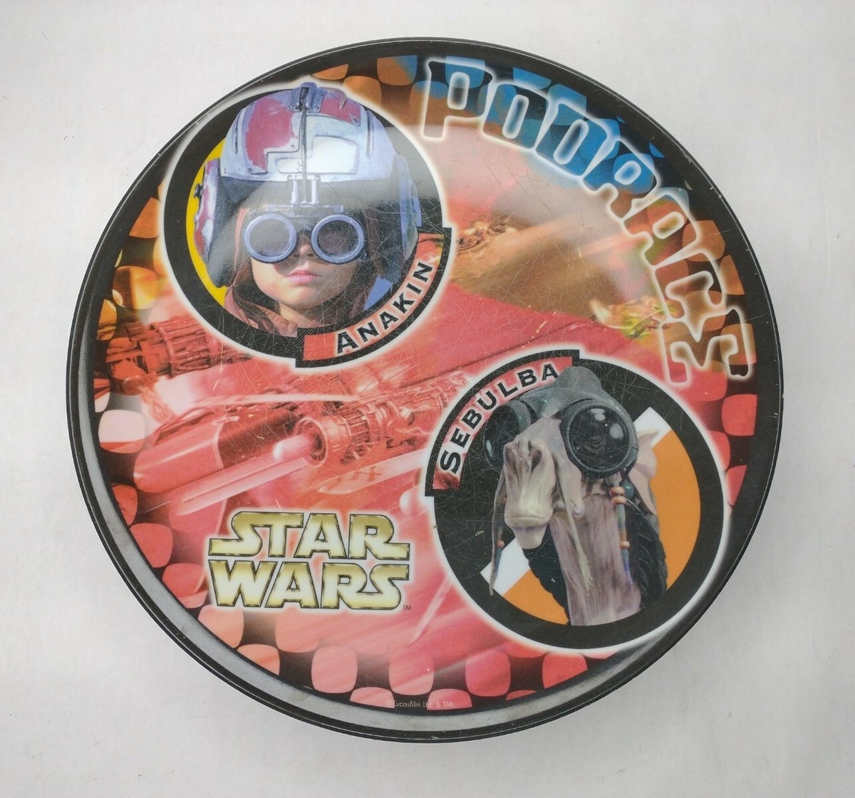 Zak Designs Star Wars Podrace Anakin Sebulba Plastic Plate