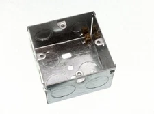 48 X Flush Metal Back Pattress Box 1 Gang Single 47mm Onestopdiy New